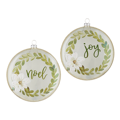 Magnolia Wreath Ornament set