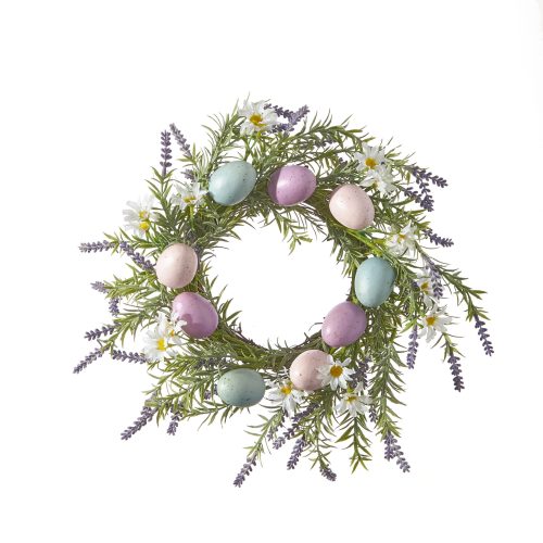 easter wreath with pastel eggs 4206685